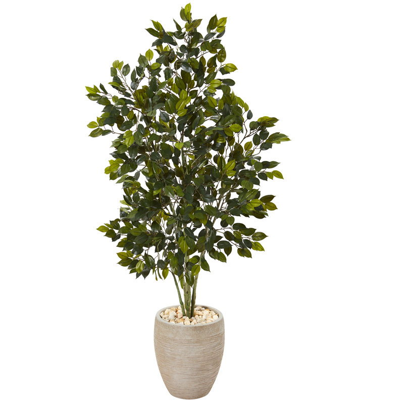 Joss & Main 40.5'' Artificial Ficus Tree in Planter & Reviews Wayfair